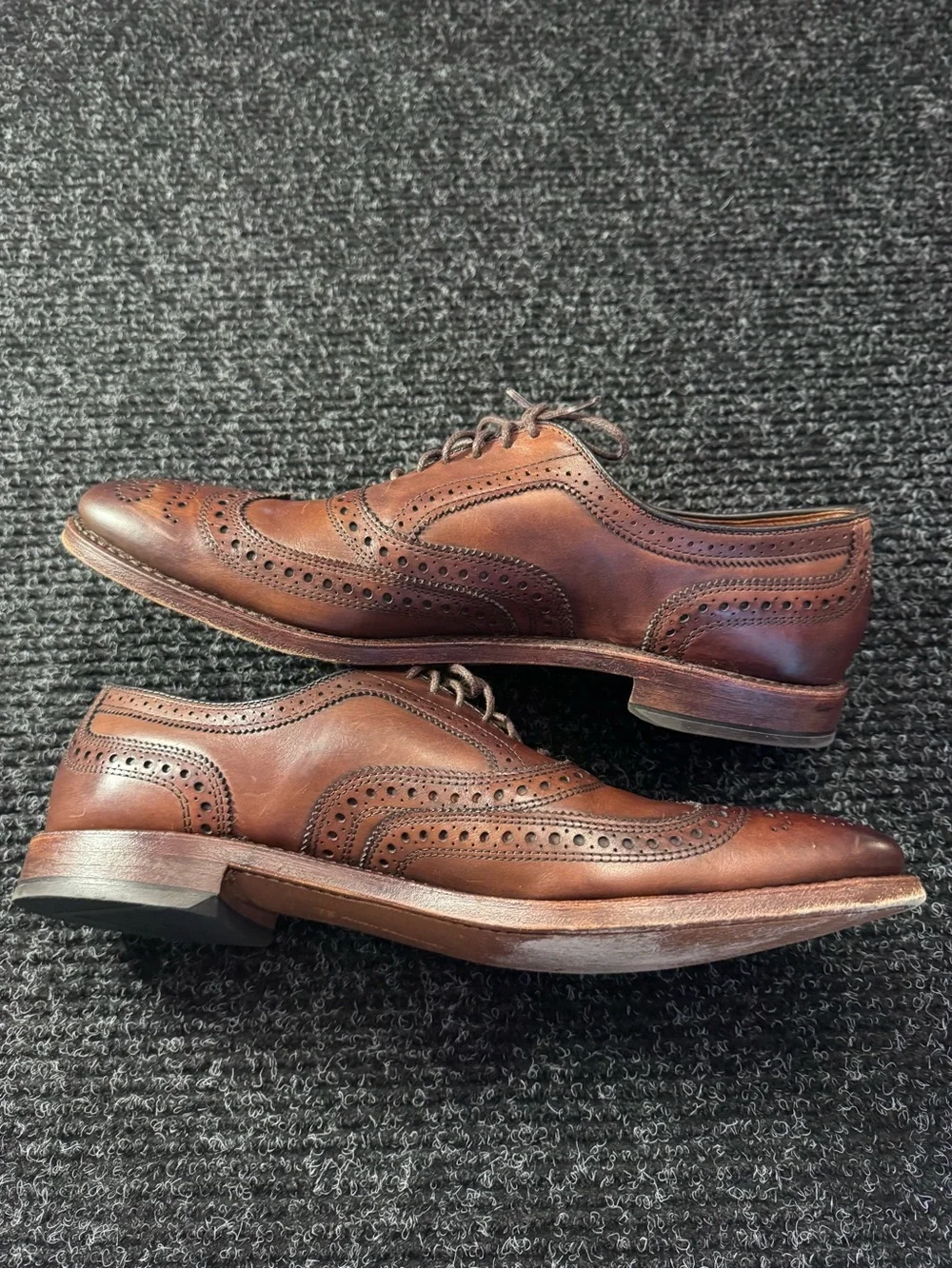 Allen Edmonds McAllister Wingtip Oxford Sz 11 2A Dark Chili Handcrafted In USA